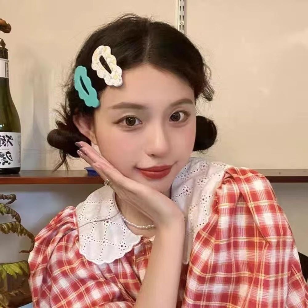 Flower Clouds Hair Clips Candy Color Child Hairgrips Fashion Headwear  for Women Girls