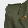 adidas X Ivy Park Collaboration Ss23 Elastic Waist Belt Single-Breasted Fitted Blazer Women Blazers Military-Green IL8882