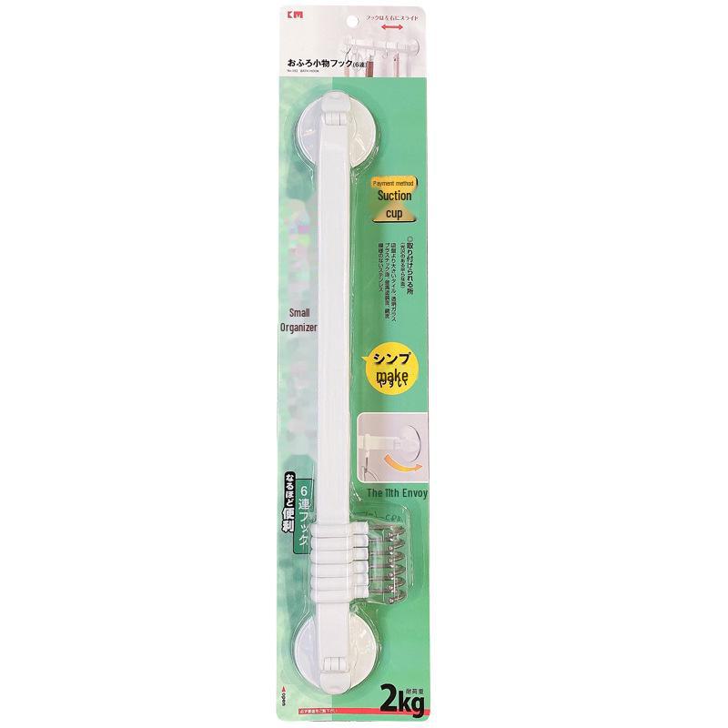 

562AAG Японія Міцний Гачок-присоска з 6 великими гачками для ванної кімнати