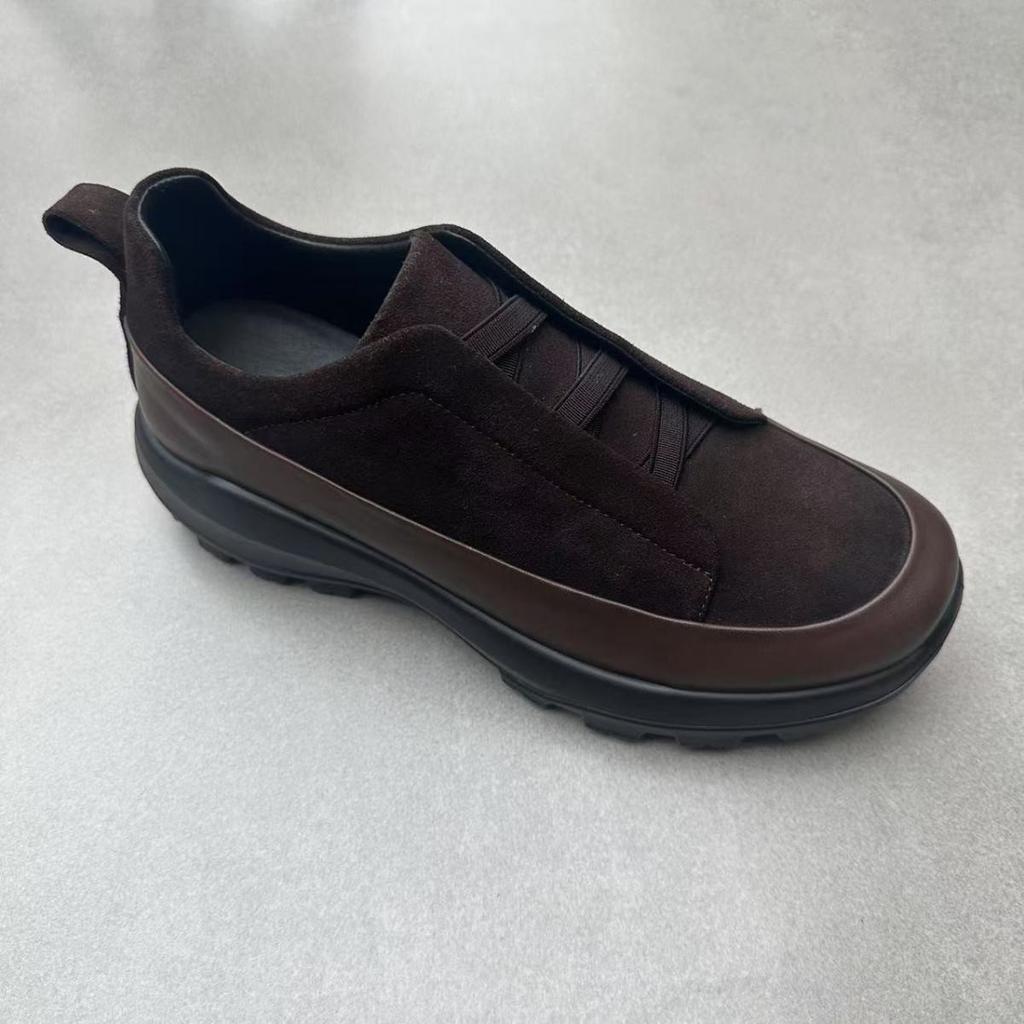 Dicke Sohle Trend Mode Vielseitig Weiße Schuhe Ein-Pedal Faule Schuhe Freizeit Sport Jogging Schuhe Herrenschuhe Winter
