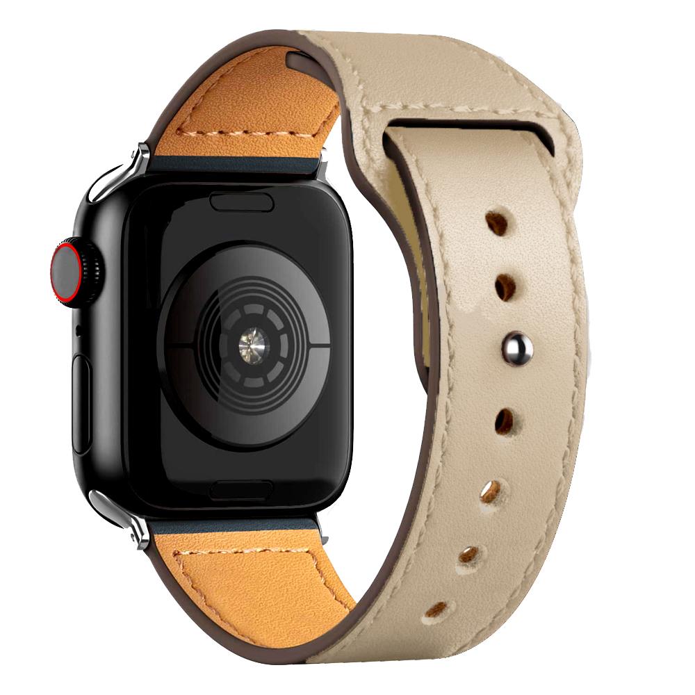 Leather Strap For Apple Watch Band 44mm 45mm 49mm 41mm 40mm 42mm 38mm Wristband Correa Bracelet iWatch Series 8 9 3 4 5 6 SE 7