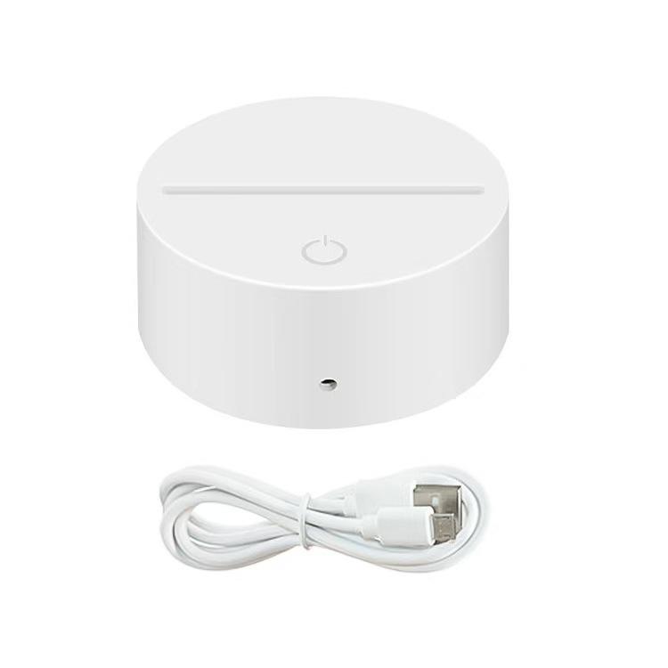 3D Night Light Base with USB & Battery Options