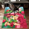 1pc Princess Strawberry Design Printed Area Rug Carpet for Bedroom Living Room Home Decor Rugs Mat Non Slip Mat Rug for Bedside