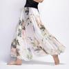 Bohemian Long Skirt Summer Retro Beach Skirt European and American New Style Printed Chiffon Skirt