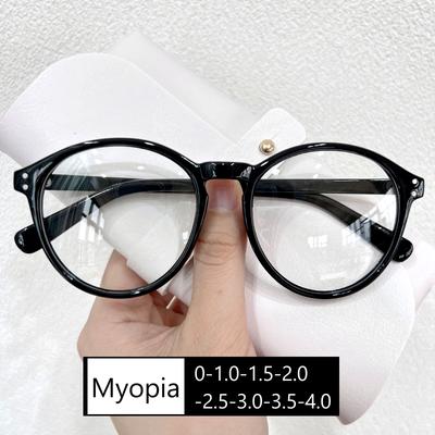 Ochelari de vedere rotunzi pentru miopie de înaltă definiție Ochelari de vedere transparenți de modă pentru femei, de lux, vintage, minus dioptrii