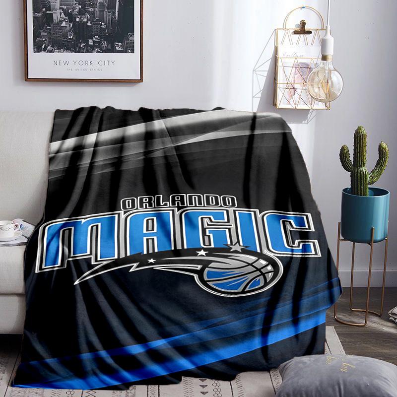 Basketball Orlando Logo Blanket Lightweight Flannel Bedding Blanket Perfect for Travel, Camping, Living Rooms, Offices, Sofas, Fan Christmas Gift
