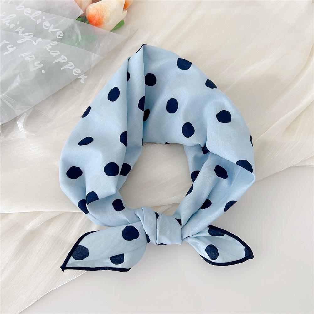 58 Cotton Linen Small Square Silk Scarf for Women - Spring/Autumn/Summer Korean Style Headband & Decorative Scarf