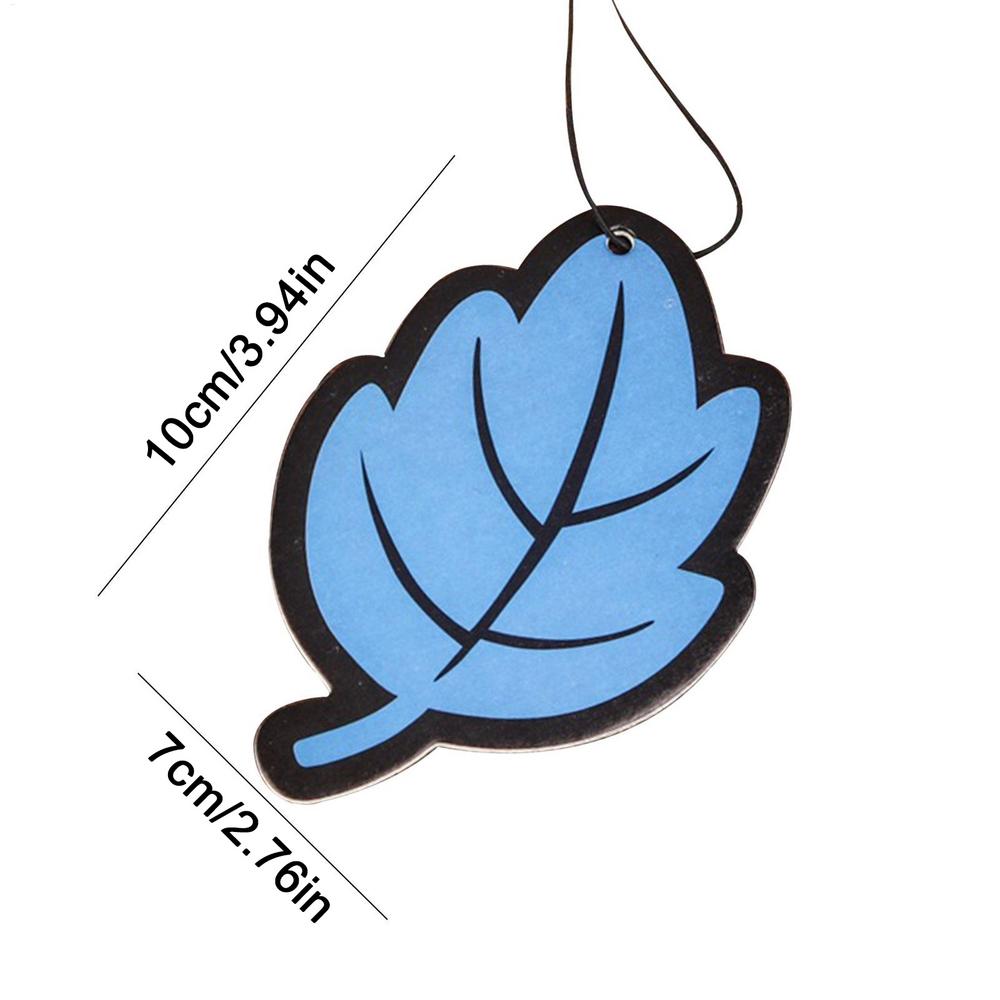 10 STÜCKE Auto Lufterfrischer Natürlich Duftend Jasmin Papier Auto Hängend Vanille Parfüm Duft Blattform Autozubehör Innen