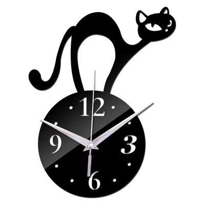 2024 New Diy Acrylic Diy Wall Clock Clocks New Arrival Home Decoration 3d Mirror Fashion Sticker Modern Good Gift Silver Color