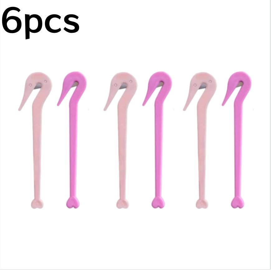 2-6pcs Hair Bands Rubber Cutter Simple DIY Rubber Band Remover Hook Disposable Hair Tie Remover Knife Salon Hair Styling Tool