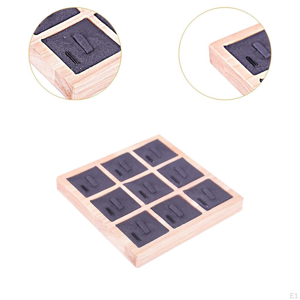 Rings Holder Tray Earrings Anklet Charm Organizer Display Box Jewelry for Counter