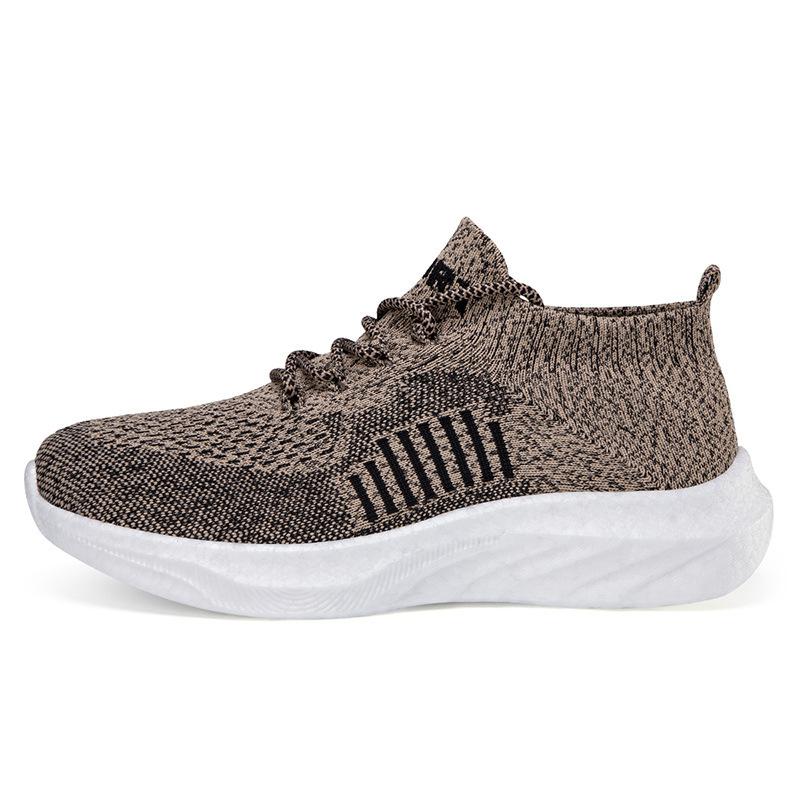 New fly-woven shoes mesh breathable men's shoes soft sole comfortable and lightweight casual shoes women's shoes