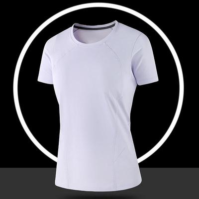 Women's Quick-Dry Round Neck Short Sleeve Ice Silk Yoga T-Shirt