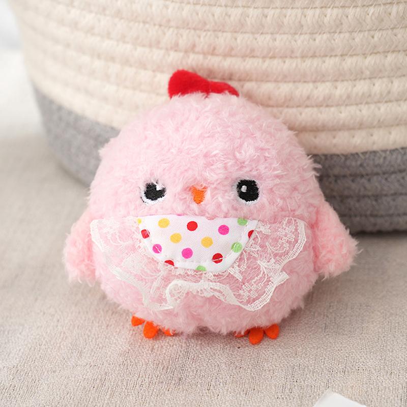 

10 см Плюшевая Мягкая Игрушка Курица Мини Курица Брелок Кукла Подвеска Игрушка Подарок розовый