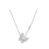 Spring and summer burst full of zirconium butterfly necklace women's light luxury titanium steel collarbone chain Spice girl accessories