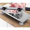 Manual Frozen Meat Slicer Stainless Steel Meat Cutter Beef Mutton Roll Food Slicer Slicing Machine for Cooking Hot Pot Shabu BBQ