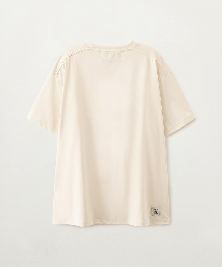 Seteo Rewind Graphic Short Sleeve T-Shirt Cream