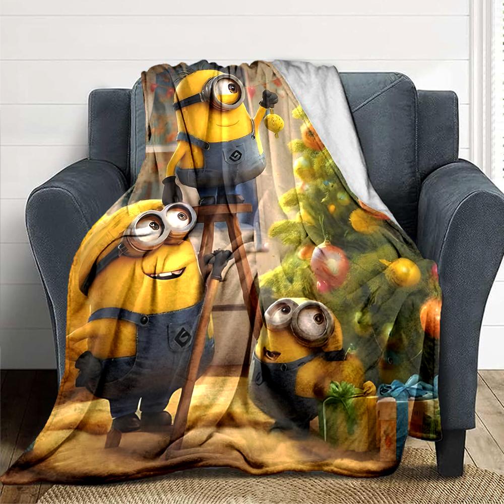 1Pc Winter Snowman Adventure Blanket Soft Throw Blanket For Home Bedroom Bed Sofa Travel Office Solid Christmas Blanket