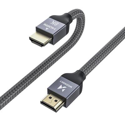HDMI-Kabel 21 8K 60 Hz 48 Gbit/s 4K 120 Hz 2K 144 Hz 1 m Silber