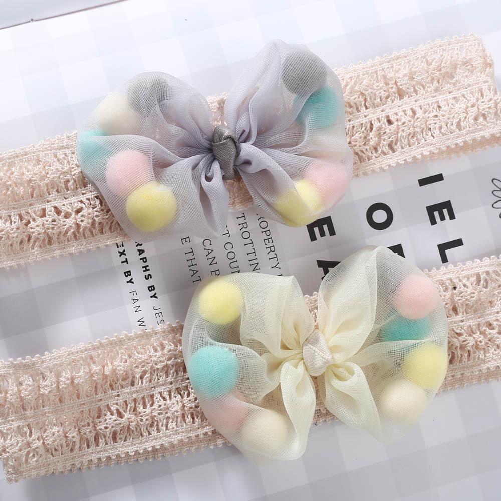 Korean Style Baby Bow Hairband - Comfortable Full Moon Accessories for 100 Days & Cute Princess Look