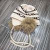 Maillard Striped Ear Bag Japanese and Korean Women's Geometric Jacquard Wool Hat Winter Windproof and Cold Ear Protection Lei Feng Hat