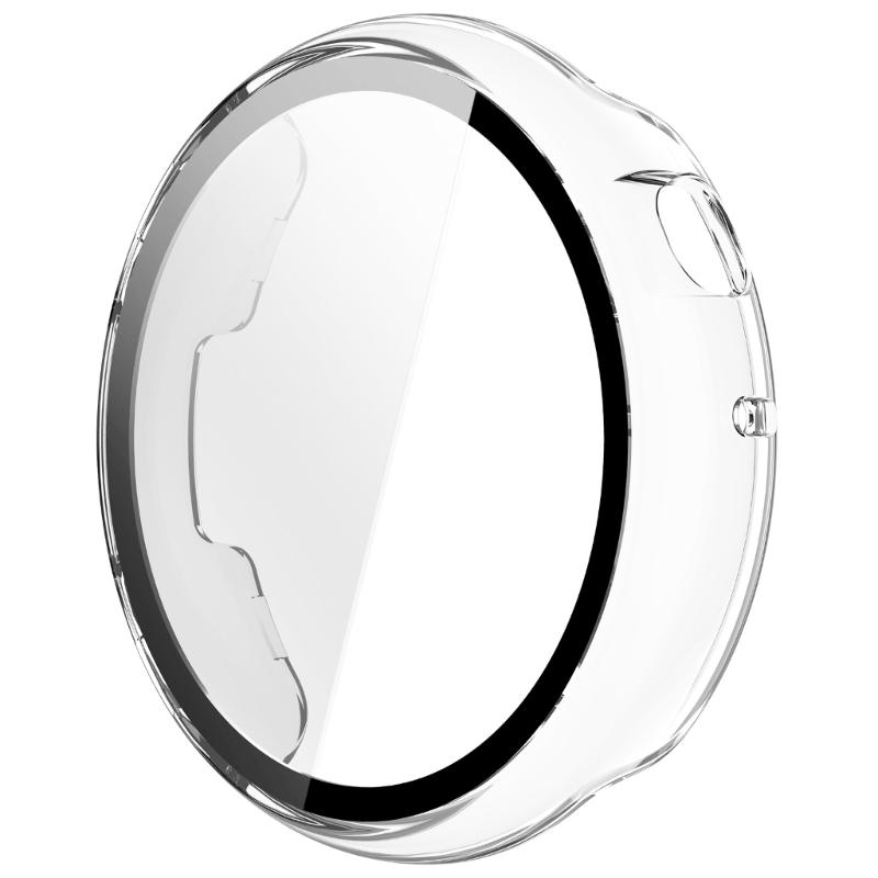 Case for Watch Fit 44mm Tempered Glass Screen Protectors & Hard PC Protective Bumper Smartwatch Accessories