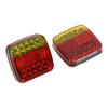 Square Trailer Lights Kit Wireless IP65 Waterproof Magnetic Trail Lights Red Yellow DC5V
