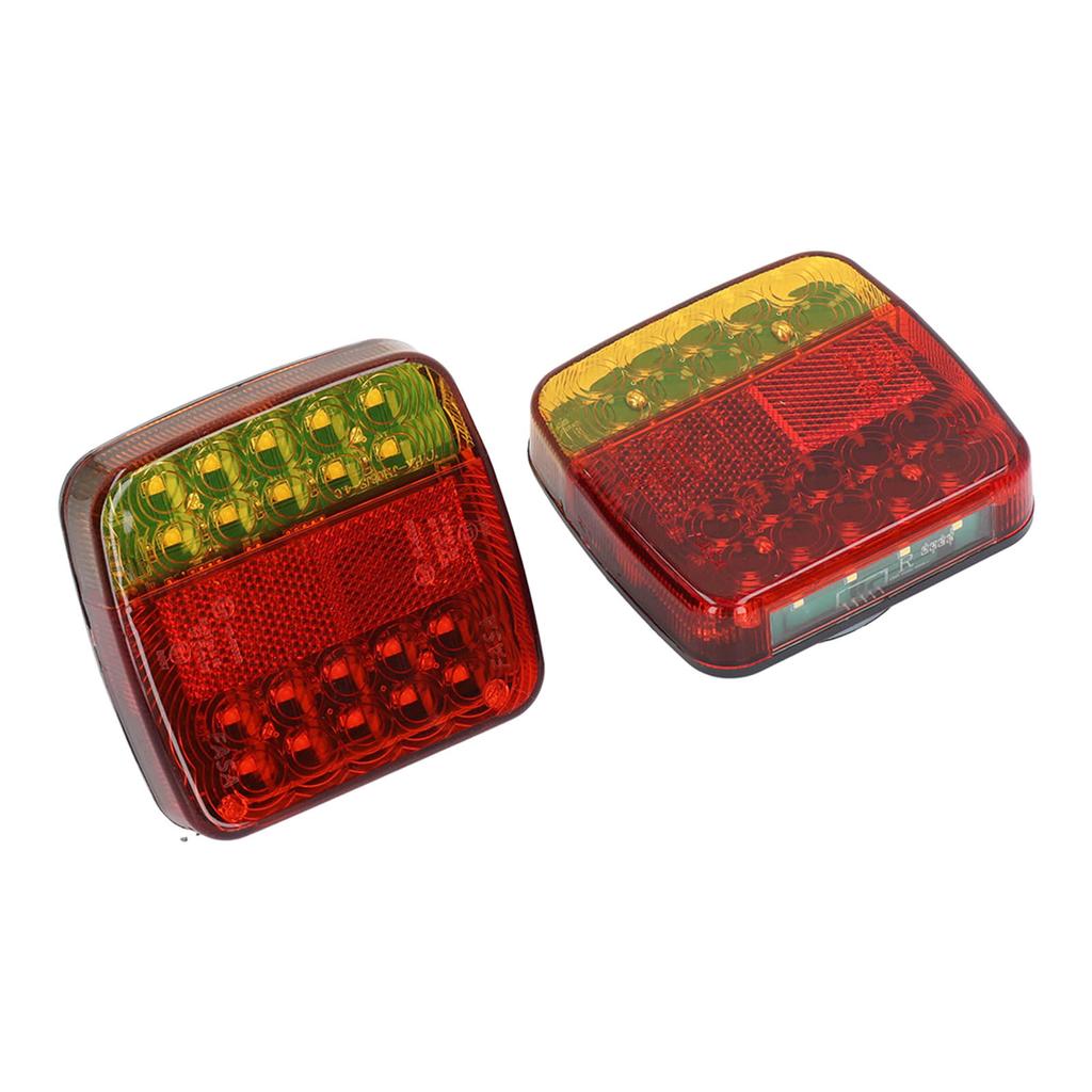 Square Trailer Lights Kit Wireless IP65 Waterproof Magnetic Trail Lights Red Yellow DC5V