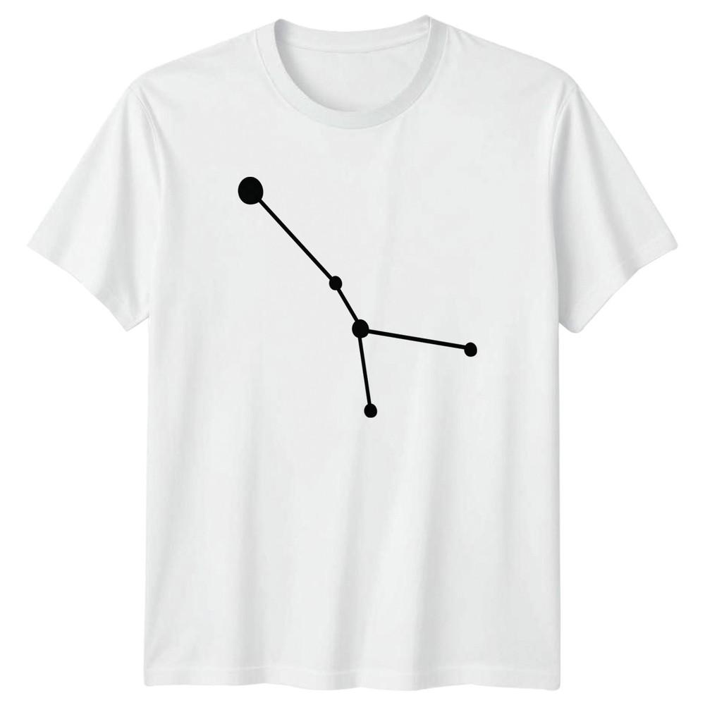 Minimalist Cancer Zodiac Constellation Star TShirt Birthday Gift S