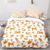 Cartoon Dog Animals Duvet Cover King Queen Size Lovely Pet Puppy Bedding Set For Kids Boys Girls Wildlife Polyester Quilt Cover