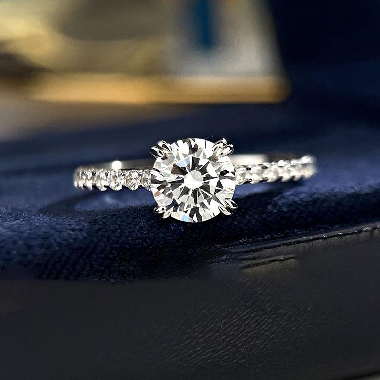 

S925 Sterling Silver Fashionable Niche Luxury Women s Ring Size 10