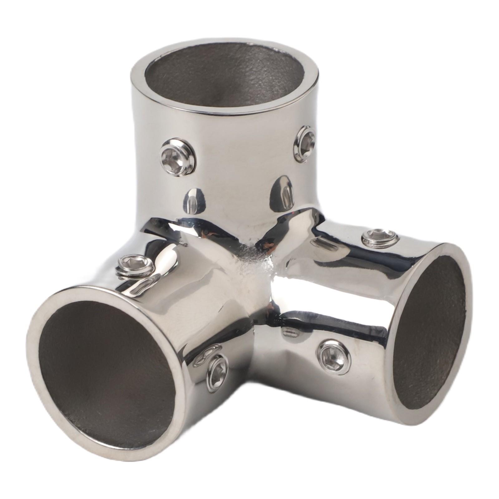 

316 Stainless Steel Handrail 90° Tee Elbow Marine Pipe Fittings 22mm