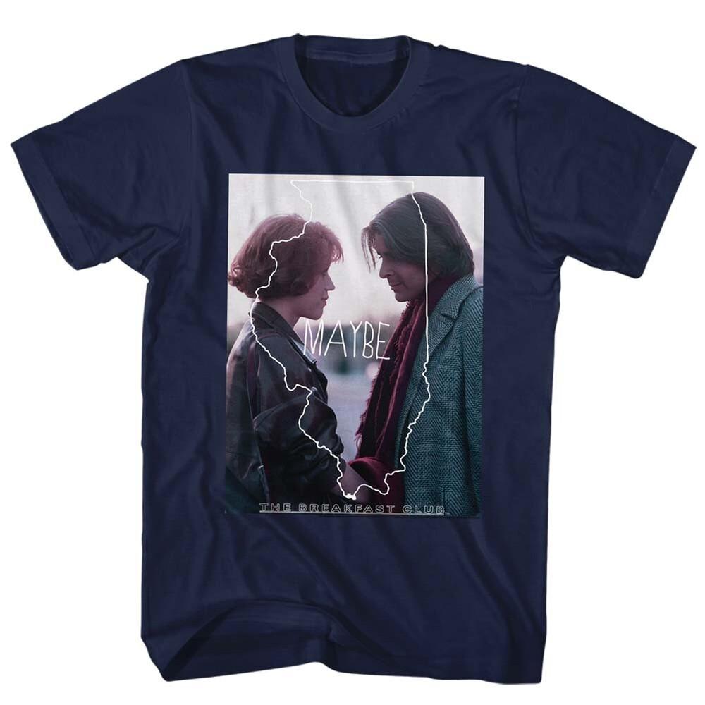The Breakfast Club Movie Illinois Outline Clair & John Maybe Stare Men s T Shirt Unisex T-Shirt M