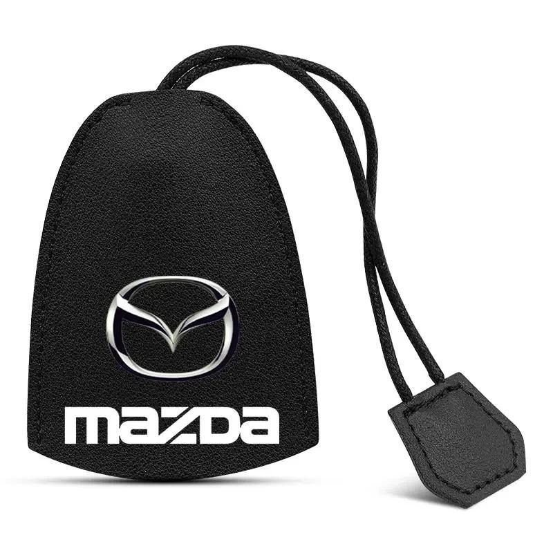 

Для Mazda кожаный чехол-брелок с логотипом автомобиля Автомобильный брелок-сумка Аксессуары для автомобиля Для Mazda 3 6 CX-3 CX-5 CX-7 CX-9 CX3 CX5