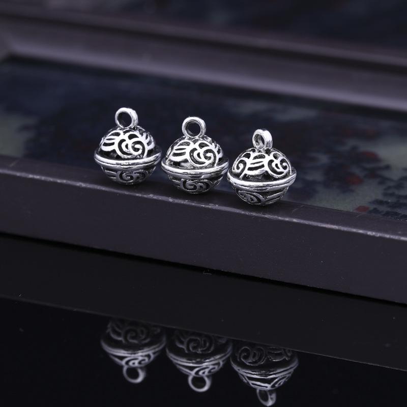 Браслет-колокольчик в древнем стиле, гальванизированный золотом, дворцовый колокольчик, звенящий, аксессуары для изготовления украшений своими руками