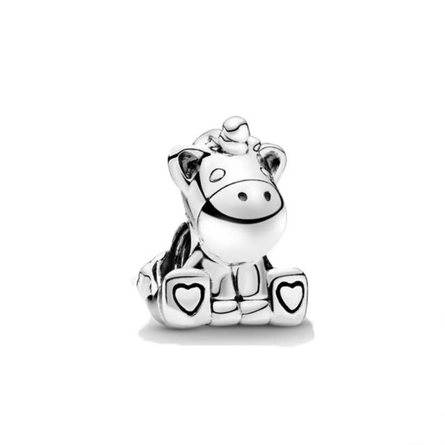 Noua Koala Bruno Unicornul Iepure Câine Pisică Porc Pufos Llam Charm Mărgele Se potrivește Brățară de modă originală Bijuterii DIY pentru femei