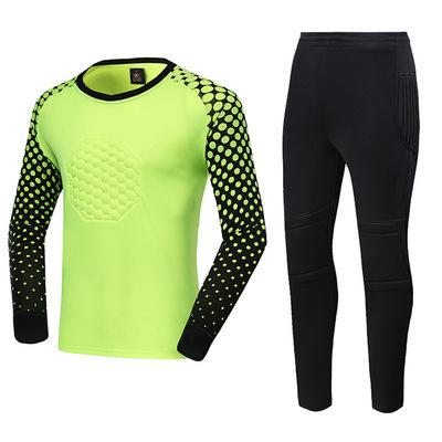 Goalkeeper Jersey, Chest Pads, Elbow Pads, Children's Goalkeeper Jersey, Middle School Students Long-sleeved Training Jersey, Competition Jersey