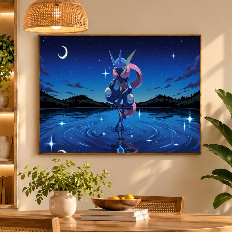 5D Diamond Painting Greninja DIY Full Drill Diamond Art Kit Home Decoration