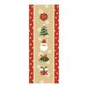 Hamamonyo Tenugui Towel "Honobono Christmas" 100% Cotton, Approx. 34cm X 90cm, Printed, Raw Edge