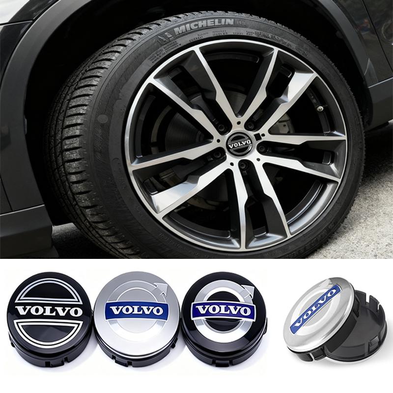 4 szt. ABS 64mm Środkowa Nakładka Piasty Koła Samochodowego Osłona Przeciwpyłowa Felgi z Emblematem Dla Volvo S60 S60L S80 S80L S90 V40 V60 V90 XC60
