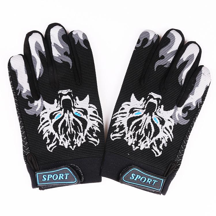 

Детские спортивные перчатки для улицы, велосипедные, нескользящие, теплые, для мальчиков и девочек, для катания на роликах, с полными пальцами, осенне-зимние average code