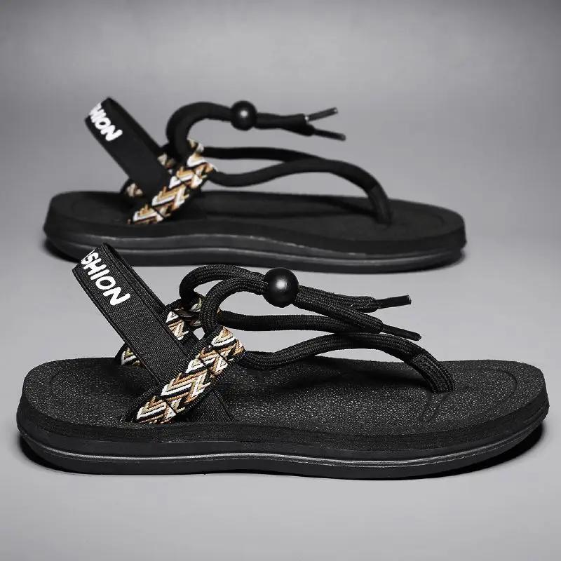 Fashion Outdoor Shoes for Men Non-slip Luxury 2025 New Fashion Big Size on Offer Open Toe Summer Sale Clearance Breathable H Man Sandals