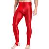 Damen Plus Size Glänzende Steg-Leggings Hoher Bund Elastischer Bund Strumpfhosen