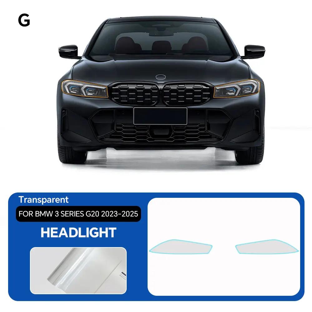 Pre-cut Paint Protection Film For BMW 3 Series G20 M Sport - PPF TPU Transparent Headlight Rearview Film Body Sticker