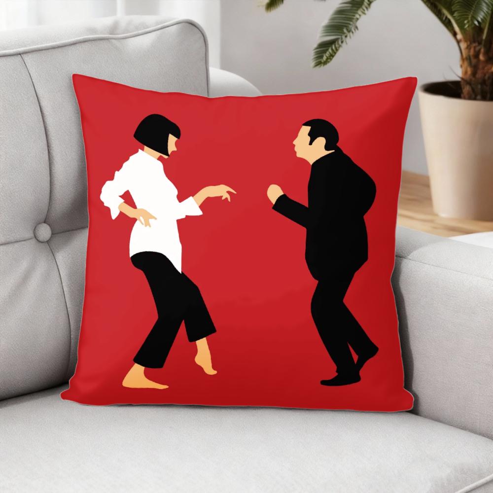 1Pc Classic Dance Scene Pillowcase Polyester 2D Double-Sided Print Iconic Movie Throw Pillow Cover For Bedroom Living Room Dorm