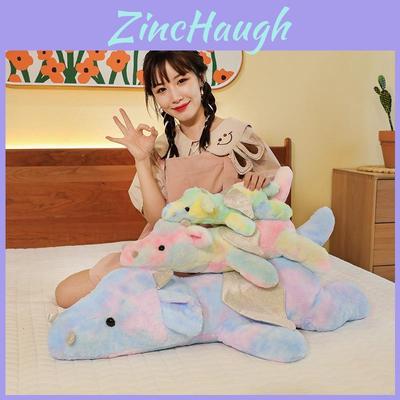 Soft And Cuddly Tie-dye Dinosaur Stuffed Animal Plush Toy Pillow Wholesale