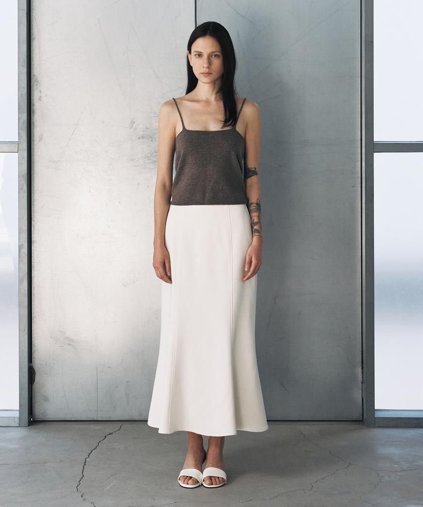 Aesmoeo Vera Mermaid Banding Skirt (Cream)