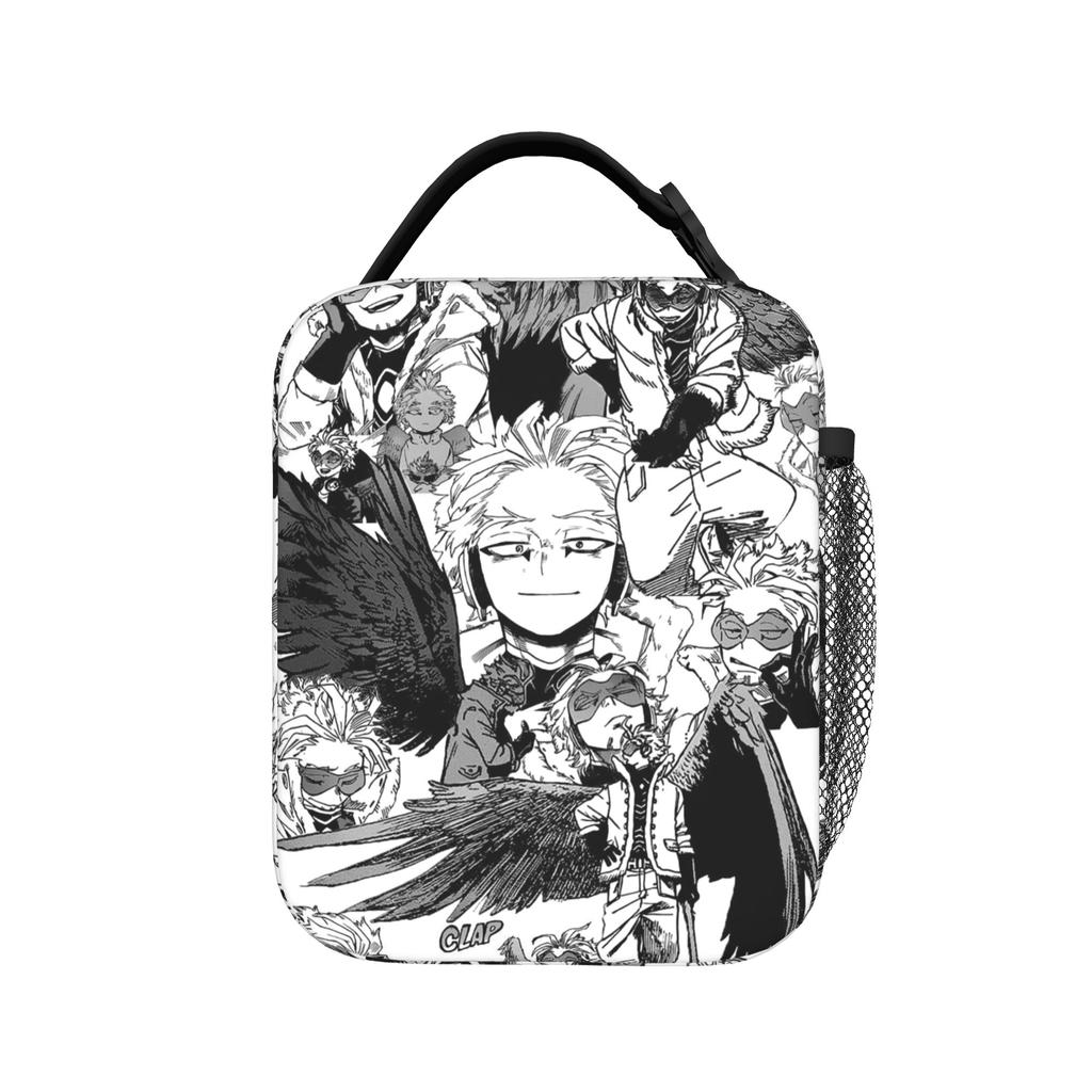 MHA Insulated Lunch Bags Thermal Bag Reusable,Meal Container Boku No Midoriya Leakproof Tote Lunch Box Bento Pouch School