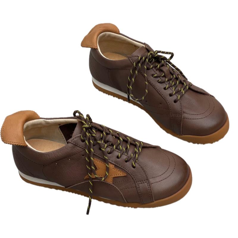 New Retro Casual Shoes, Round-toed Comfortable Sports Women's Shoes