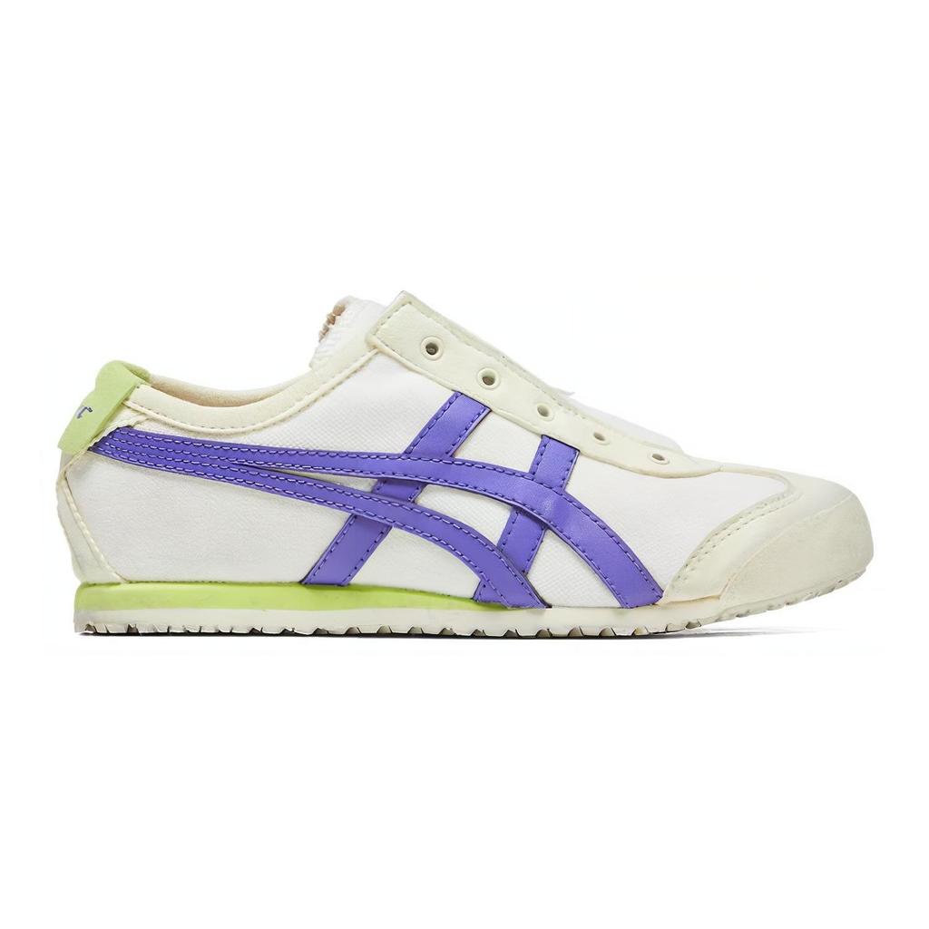 Onitsuka Tiger Mexico 66 Low Top Durable Casual Shoes Kids sneaker Beige Blue 1184A085-107